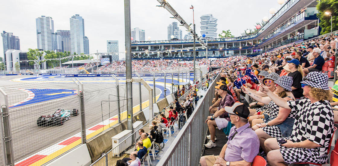 TURN 1 GRANDSTAND